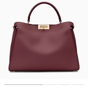 Chic Burgundy Satchel Bag
